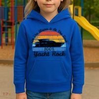 Distressed Retro Yacht Rock Gift Kids Hoodie thumb 3