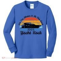 Distressed Retro Yacht Rock Gift Kids Long Sleeve Shirt thumb 0