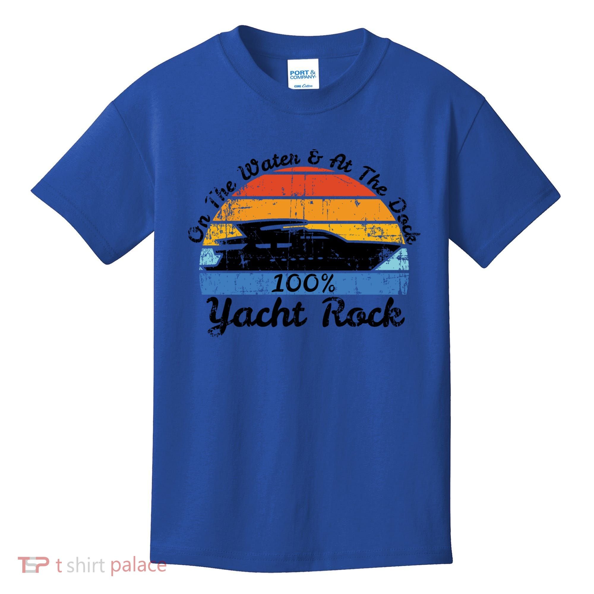 Distressed Retro Yacht Rock Gift Kids T-Shirt