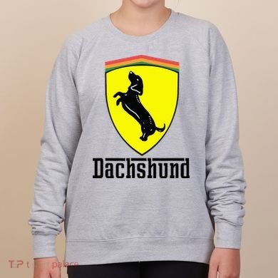 Dachshund Racing Yellow Women's Sweatshirt