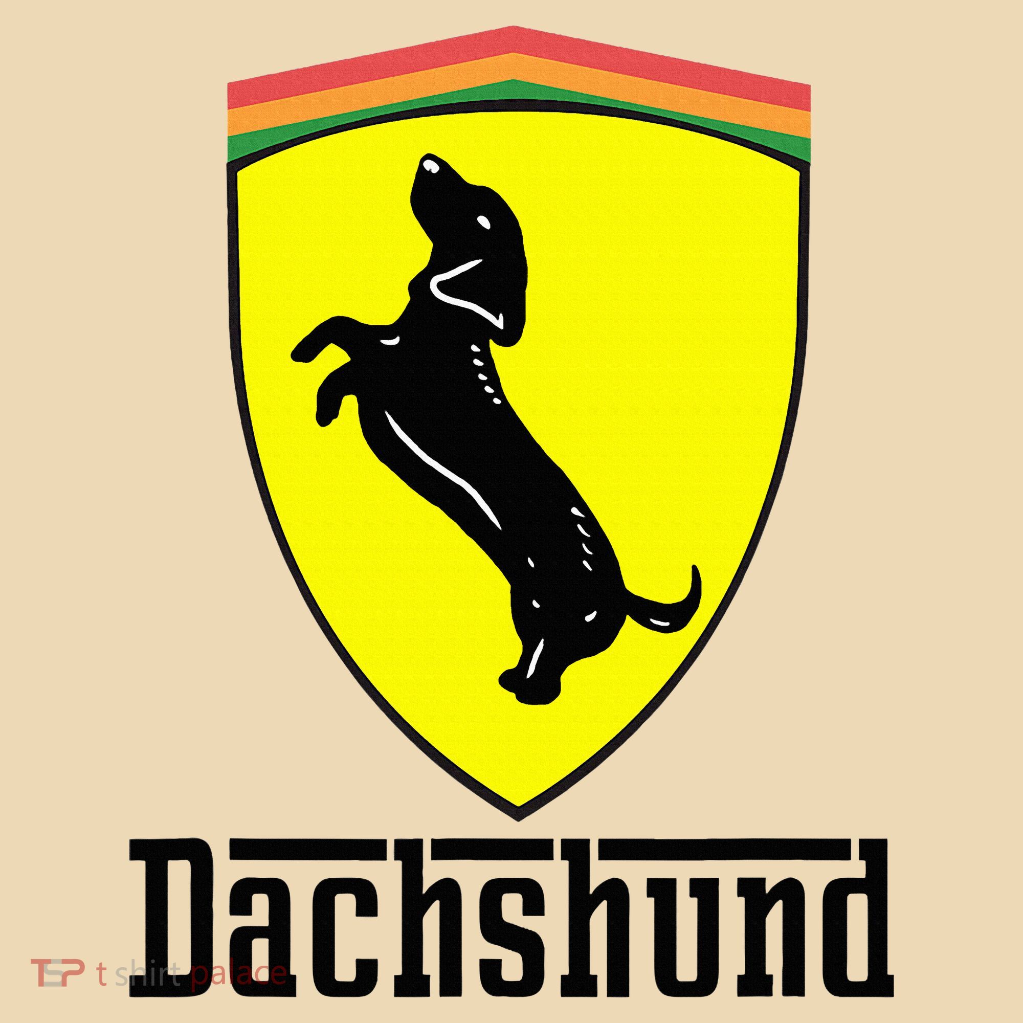 Dachshund Racing Yellow Tote Bag