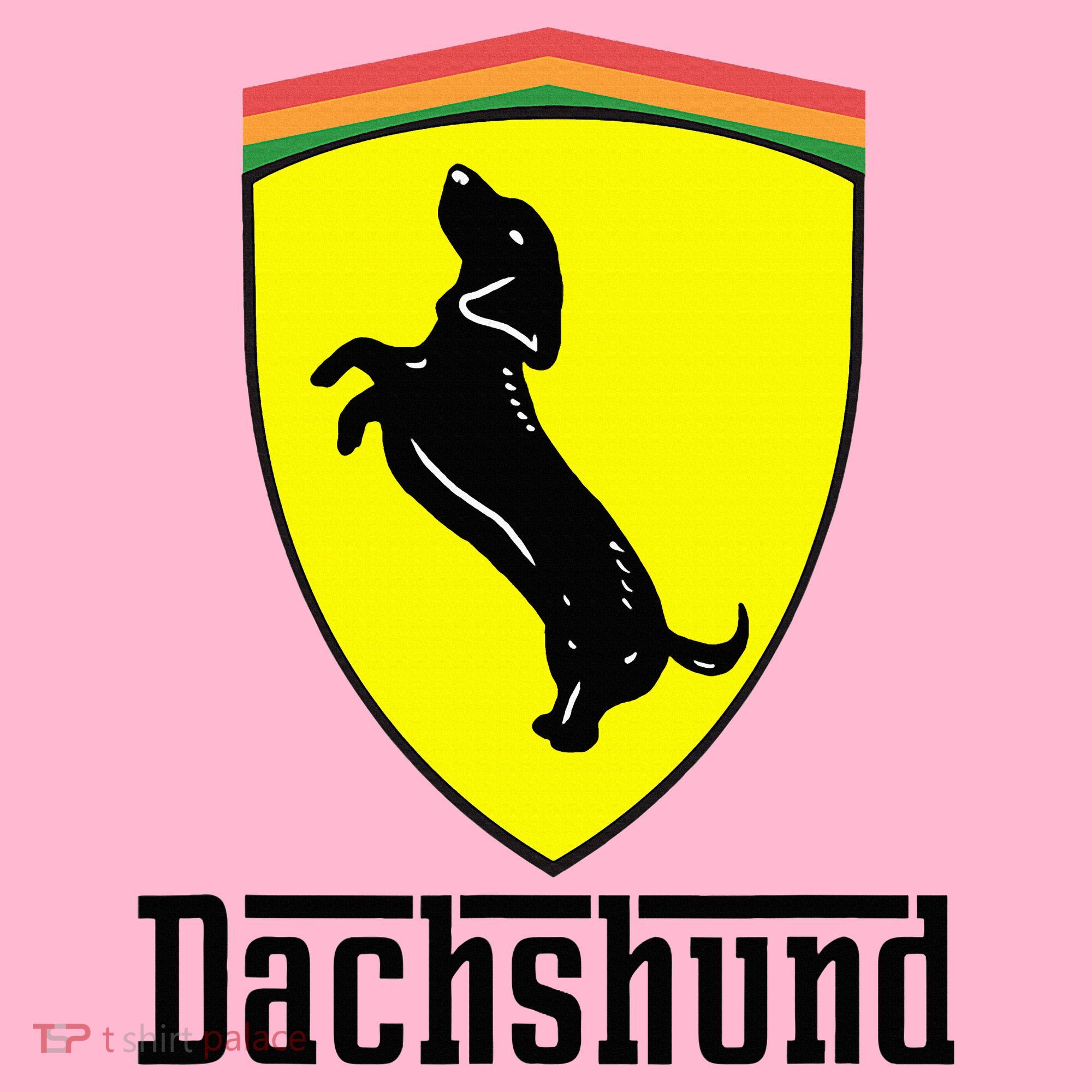 Dachshund Racing Yellow Coaster