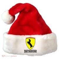Dachshund Racing Yellow Santa Hat thumb 0