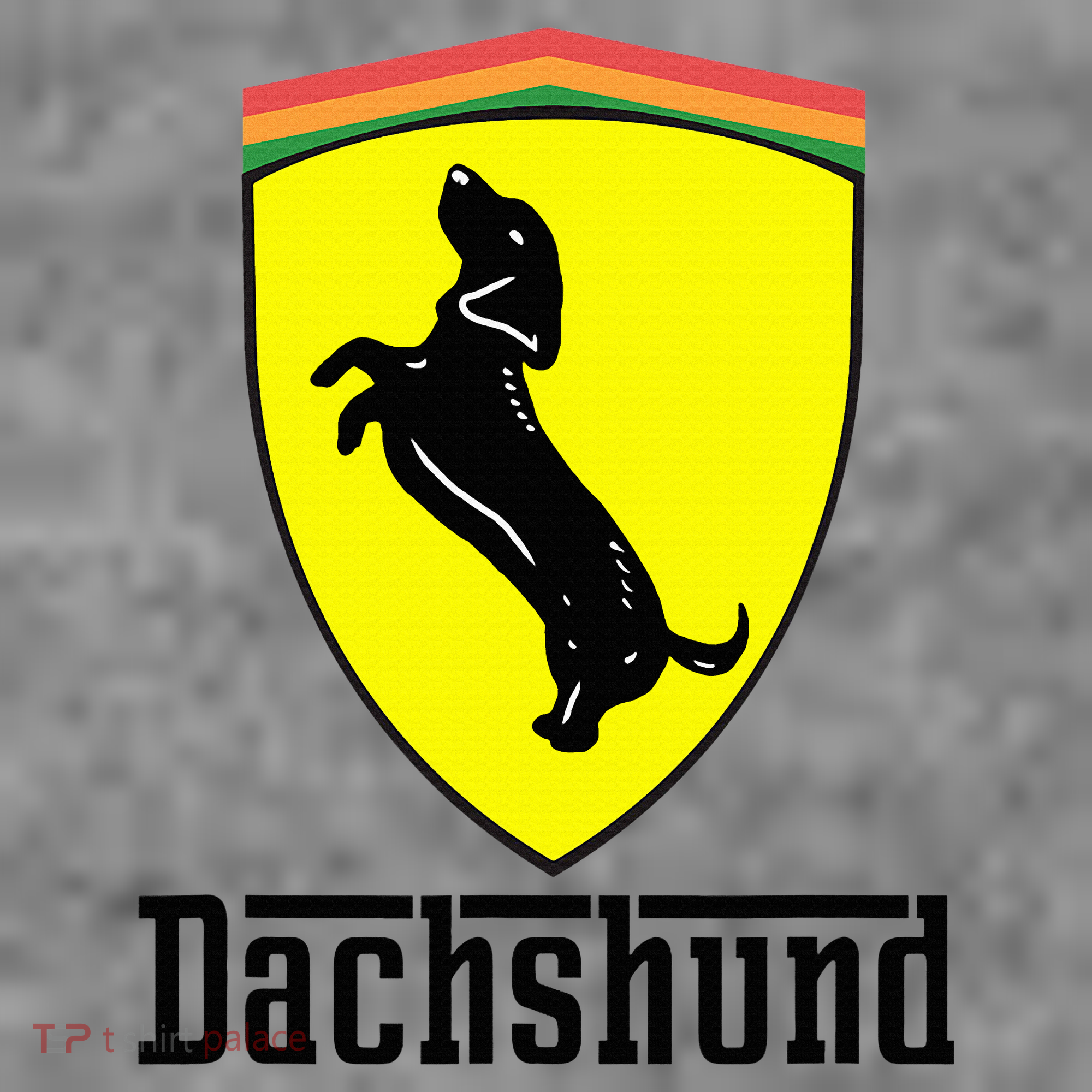Dachshund Racing Yellow Toddler Hoodie
