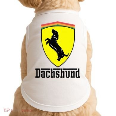 Dachshund Racing Yellow Doggie Tank