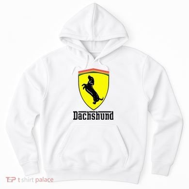 Dachshund Racing Yellow Hoodie