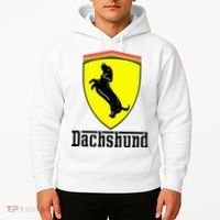 Dachshund Racing Yellow Hoodie thumb 2