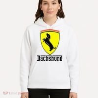 Dachshund Racing Yellow Hoodie thumb 5