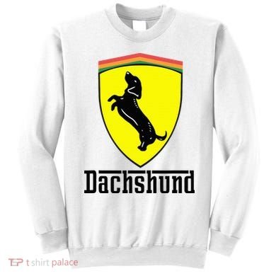Dachshund Racing Yellow Sweatshirt