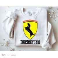 Dachshund Racing Yellow Sweatshirt thumb 2