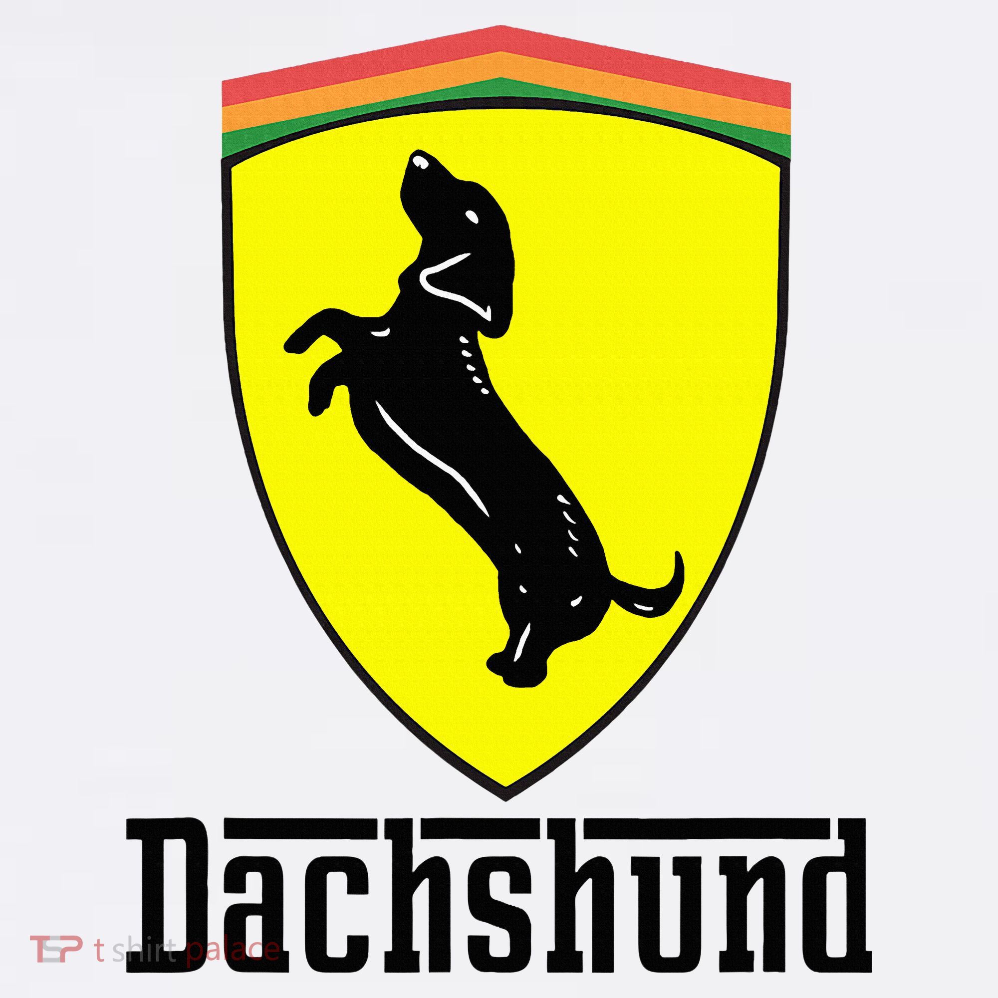 Dachshund Racing Yellow Sweatshirt