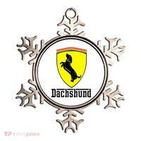 Dachshund Racing Yellow Ornament thumb 0