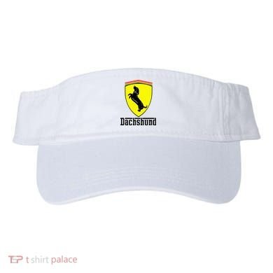 Dachshund Racing Yellow Visor