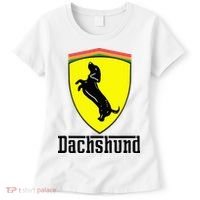 Dachshund Racing Yellow Women's T-Shirt thumb 0