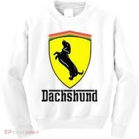 Dachshund Racing Yellow Kids Sweatshirt thumb 0