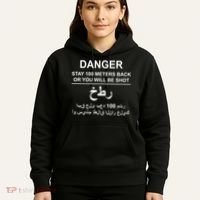 Danger Stay 100 Meters Back Iraq Hoodie thumb 5