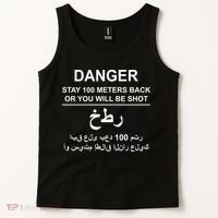Danger Stay 100 Meters Back Iraq Tank Top thumb 2