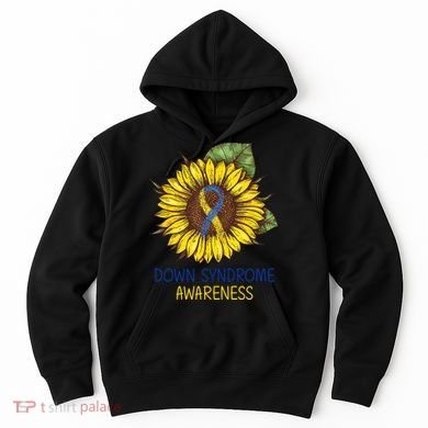Down Syndrome Awareness Sunflower Ribbon Hoodie
