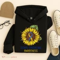 Down Syndrome Awareness Sunflower Ribbon Hoodie thumb 4