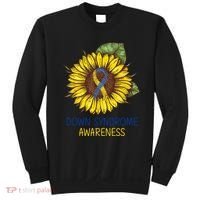 Down Syndrome Awareness Sunflower Ribbon Sweatshirt thumb 0