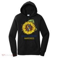 Down Syndrome Awareness Sunflower Ribbon Women's Hoodie thumb 0