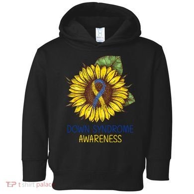 Down Syndrome Awareness Sunflower Ribbon Toddler Hoodie