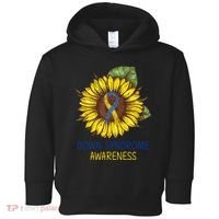 Down Syndrome Awareness Sunflower Ribbon Toddler Hoodie thumb 0