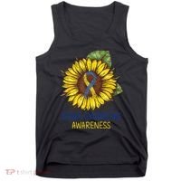 Down Syndrome Awareness Sunflower Ribbon Tank Top thumb 0