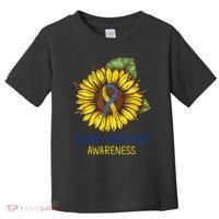 Down Syndrome Awareness Sunflower Ribbon Toddler T-Shirt thumb 0