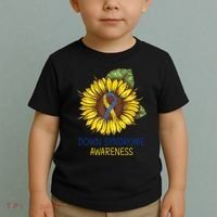 Down Syndrome Awareness Sunflower Ribbon Toddler T-Shirt thumb 2