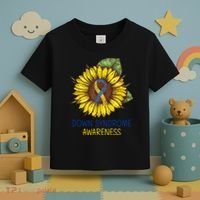 Down Syndrome Awareness Sunflower Ribbon Toddler T-Shirt thumb 3