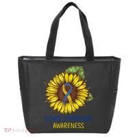Down Syndrome Awareness Sunflower Ribbon Tote Bag thumb 0