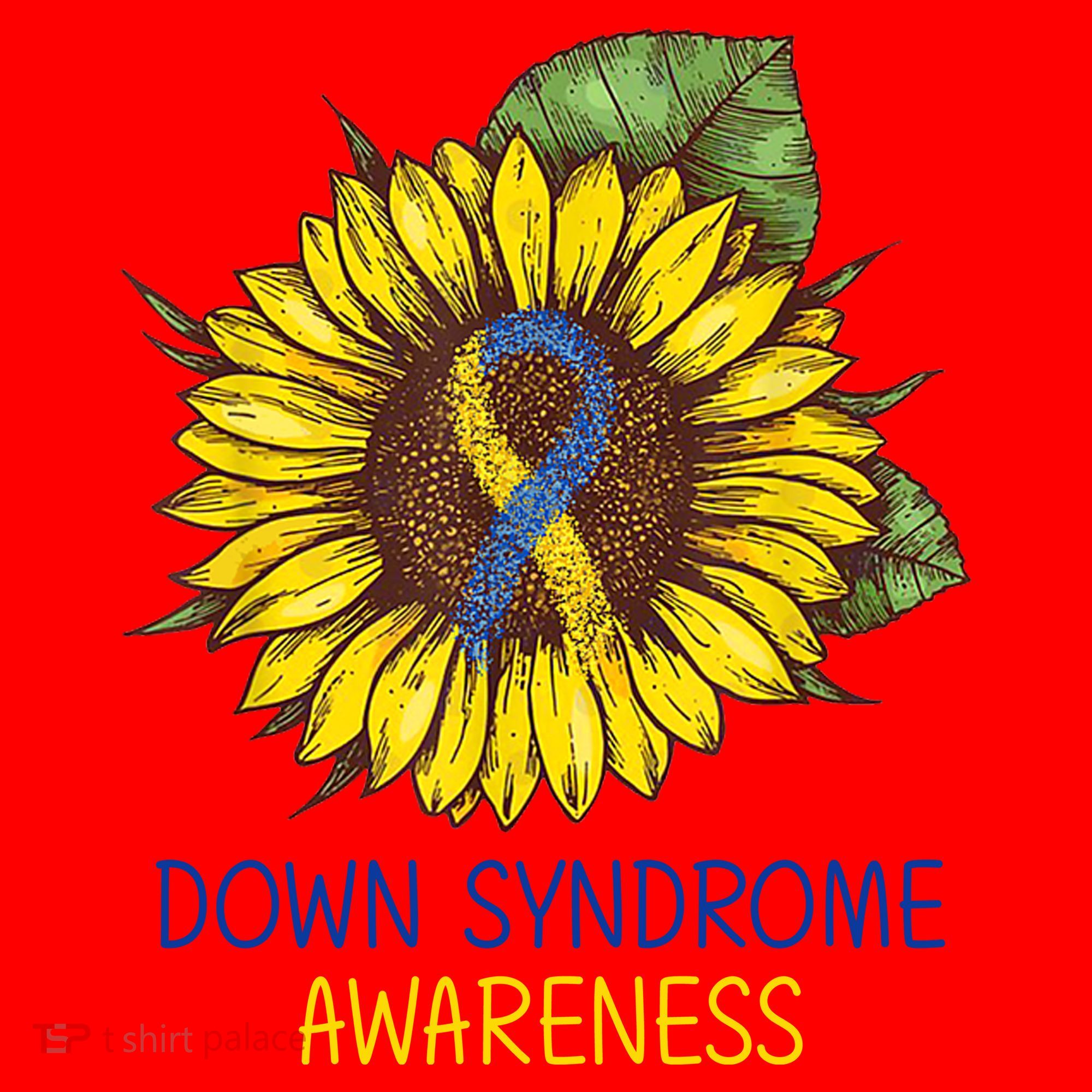 Down Syndrome Awareness Sunflower Ribbon Santa Hat