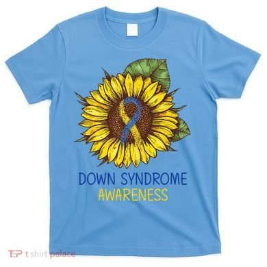 Down Syndrome Awareness Sunflower Ribbon T-Shirt