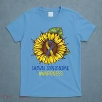 Down Syndrome Awareness Sunflower Ribbon T-Shirt thumb 4