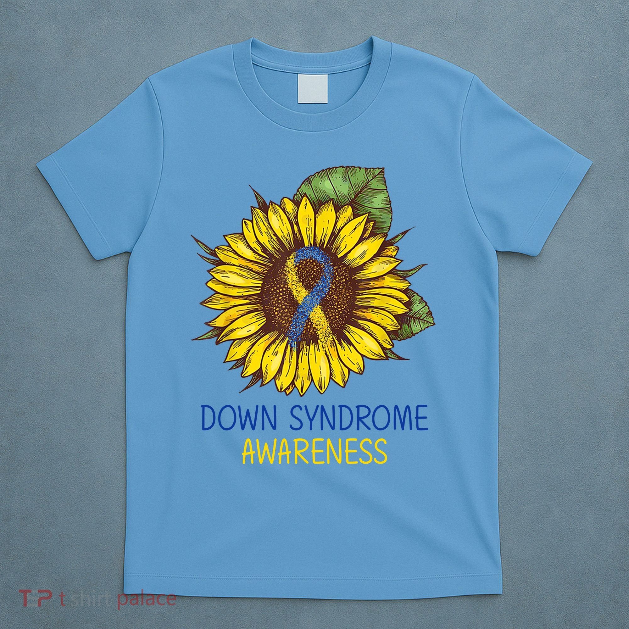 Down Syndrome Awareness Sunflower Ribbon T-Shirt