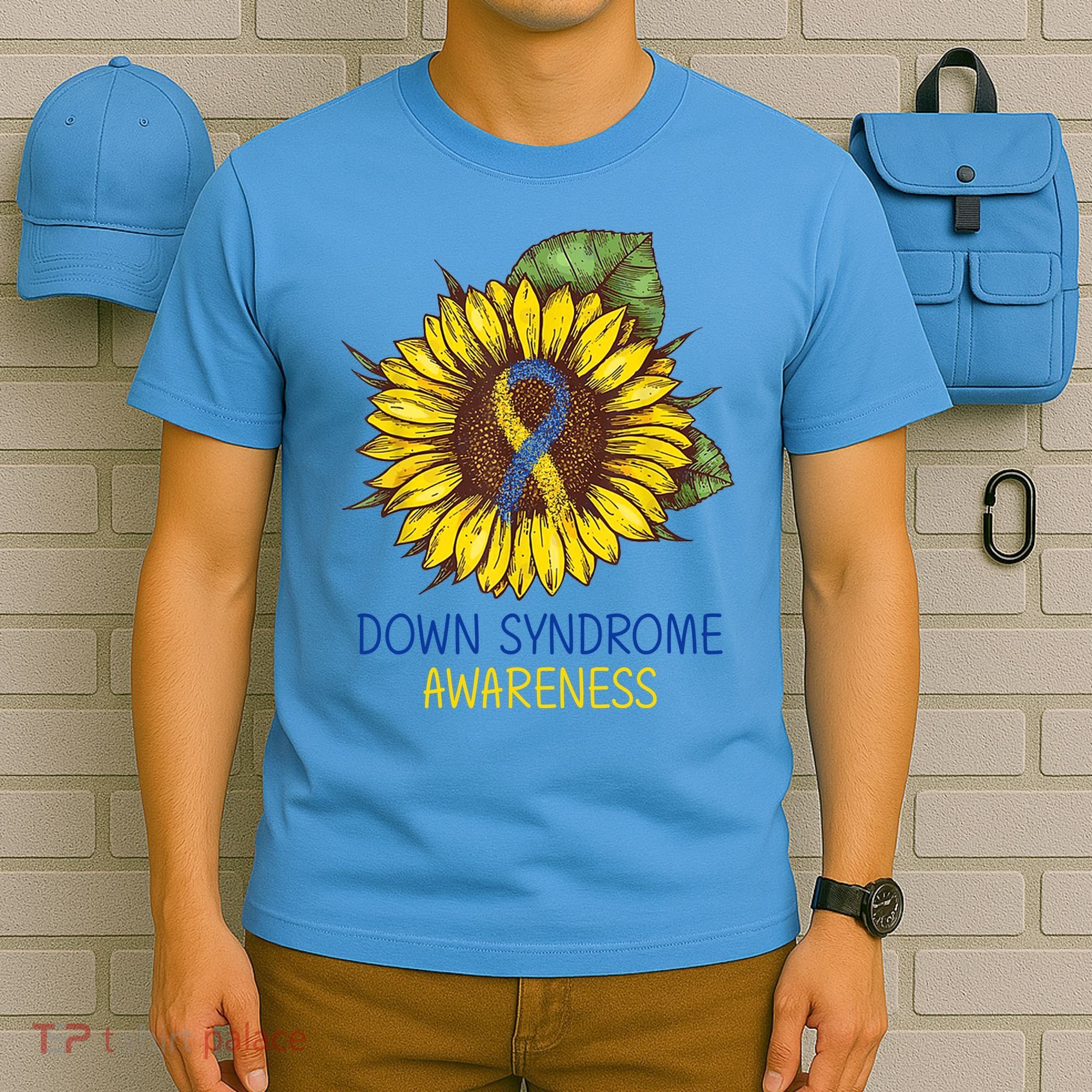 Down Syndrome Awareness Sunflower Ribbon T-Shirt