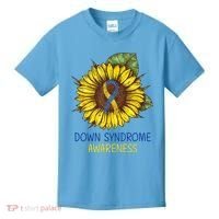 Down Syndrome Awareness Sunflower Ribbon Kids T-Shirt thumb 0