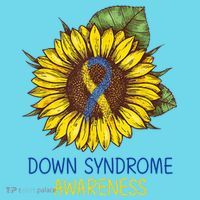 Down Syndrome Awareness Sunflower Ribbon Kids T-Shirt thumb 4