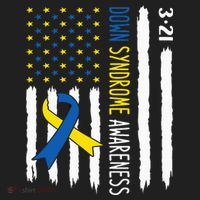 Down Syndrome Awareness Us Flag Trisomy 21 Women's Sweatshirt thumb 2