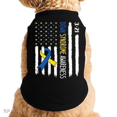 Down Syndrome Awareness Us Flag Trisomy 21 Doggie Tank