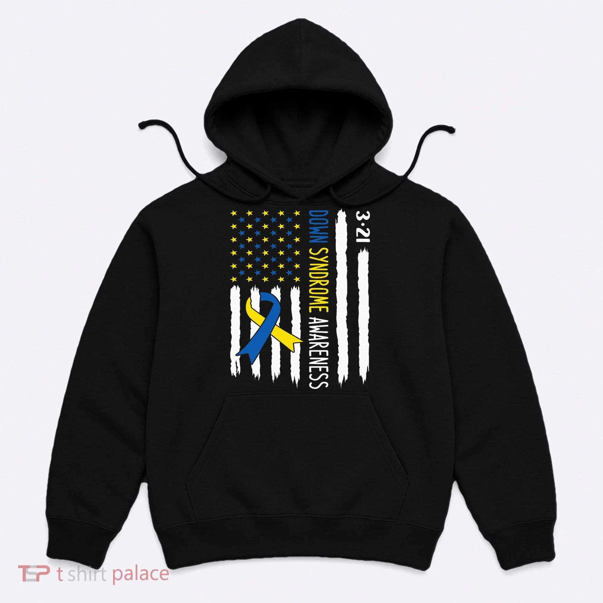 Down Syndrome Awareness Us Flag Trisomy 21 Hoodie