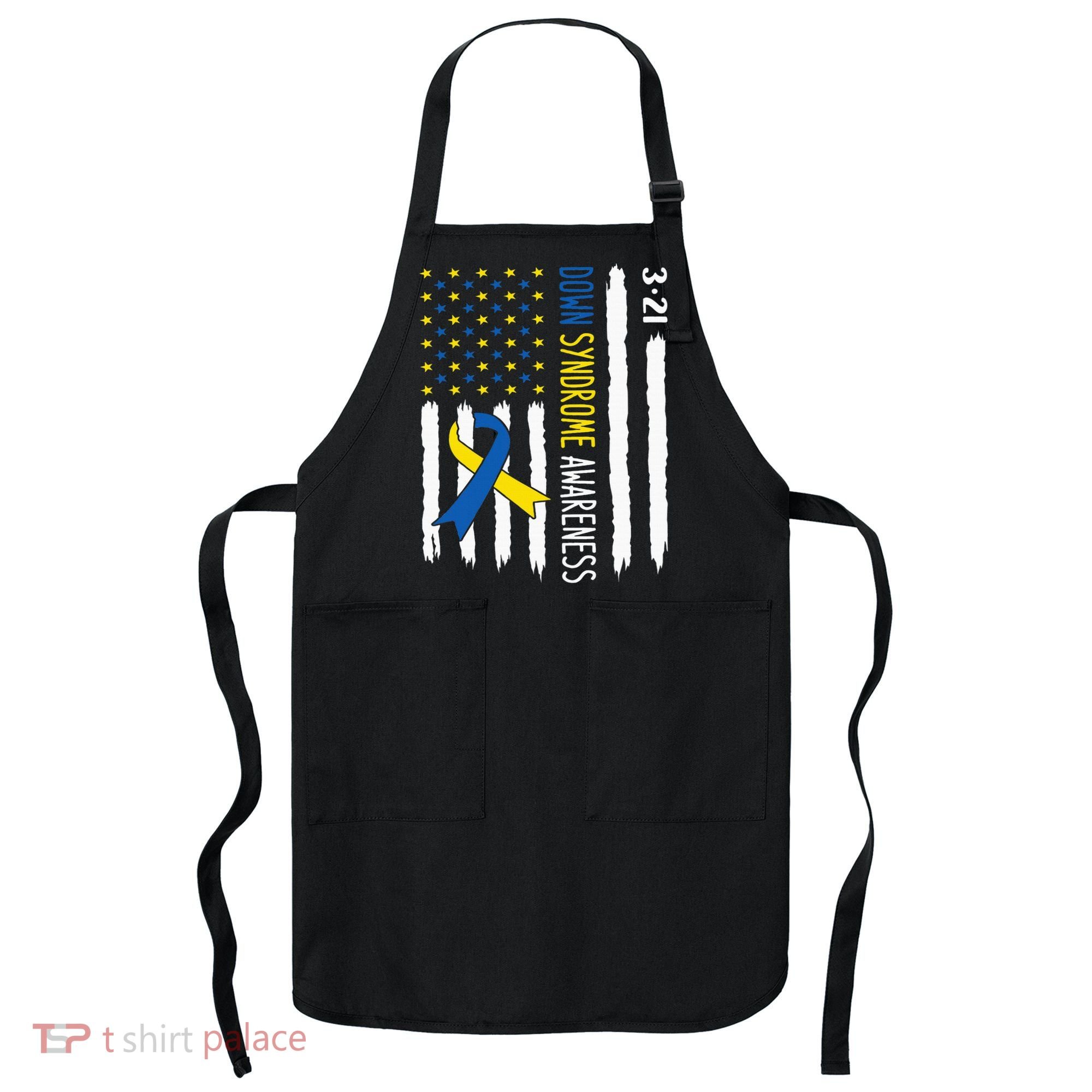Down Syndrome Awareness Us Flag Trisomy 21 Apron