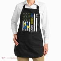 Down Syndrome Awareness Us Flag Trisomy 21 Apron thumb 2