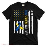 Down Syndrome Awareness Us Flag Trisomy 21 T-Shirt thumb 0