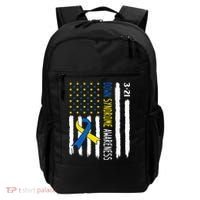 Down Syndrome Awareness Us Flag Trisomy 21 Backpack thumb 0