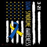 Down Syndrome Awareness Us Flag Trisomy 21 Women's Hoodie thumb 2