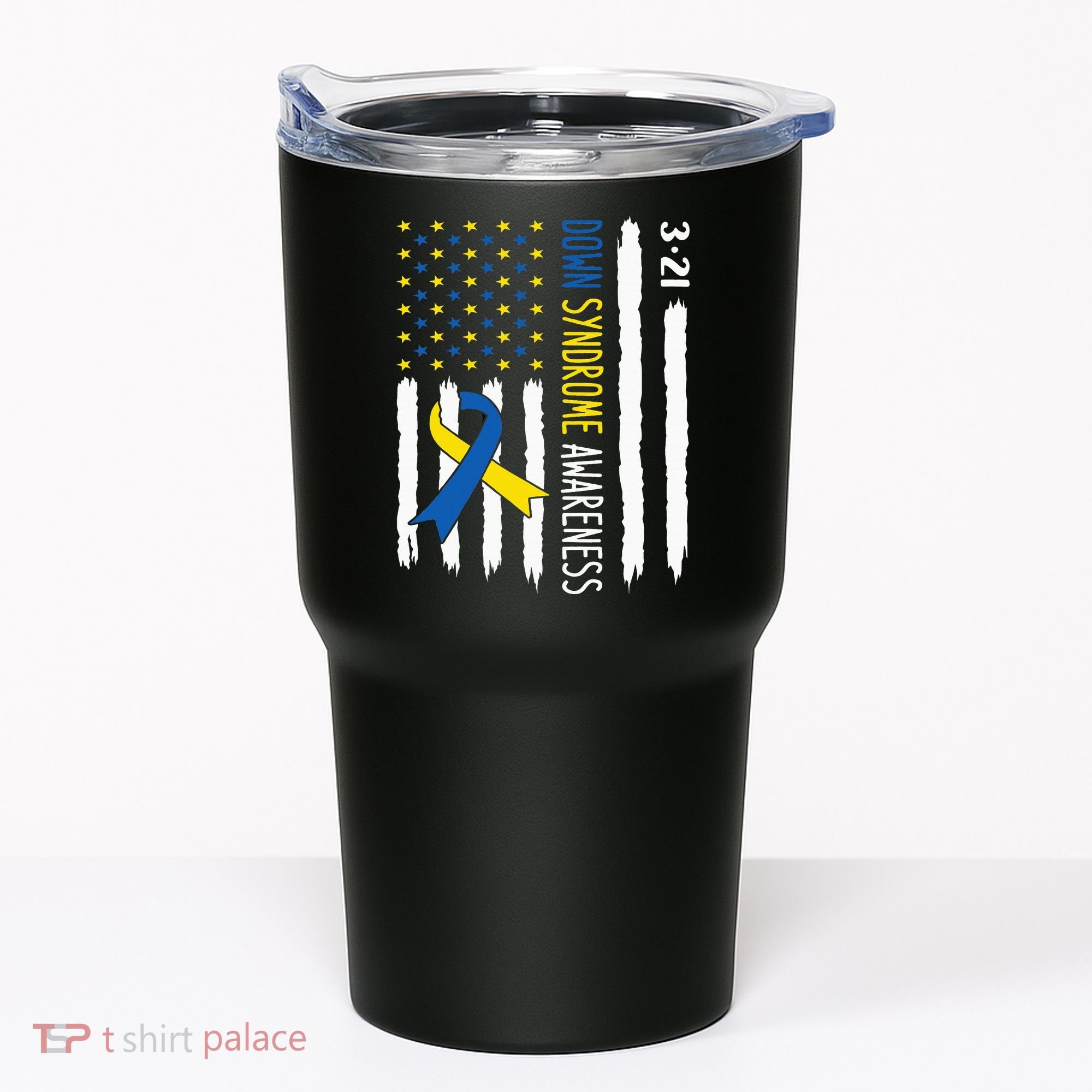 Down Syndrome Awareness Us Flag Trisomy 21 Tumbler