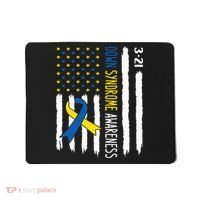Down Syndrome Awareness Us Flag Trisomy 21 Mousepad thumb 0