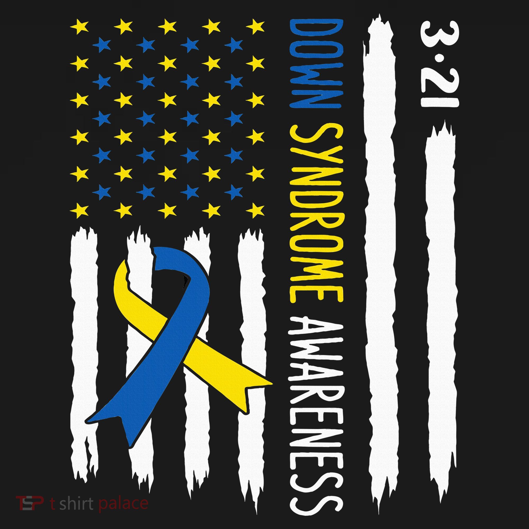 Down Syndrome Awareness Us Flag Trisomy 21 Mousepad